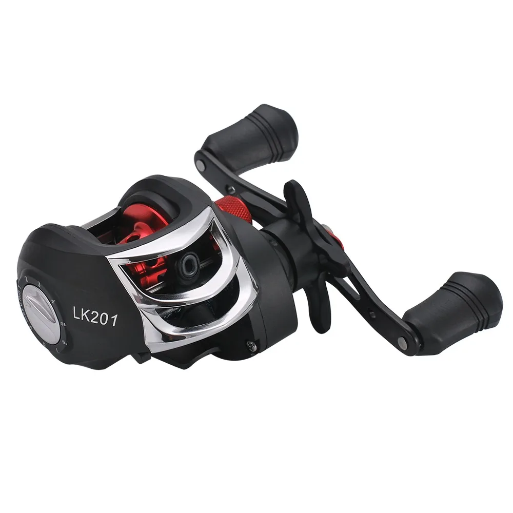 Carrete Baitcasting ligero de aleación de aluminio, mano derecha - imagen 3