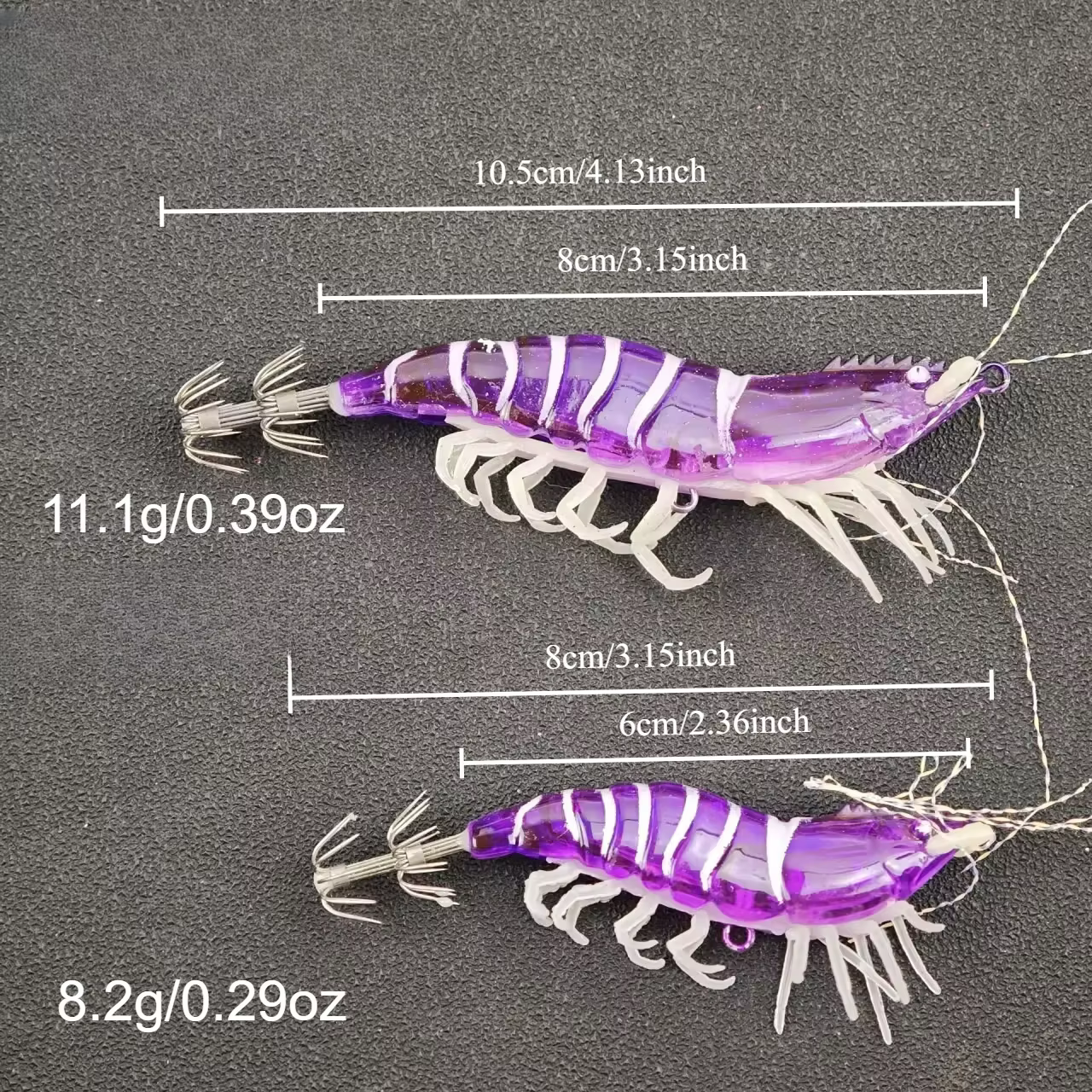 Señuelos EGI Luminosos 10.5cm – Simulación Calamar para Sepia y Pulpo - imagen 3
