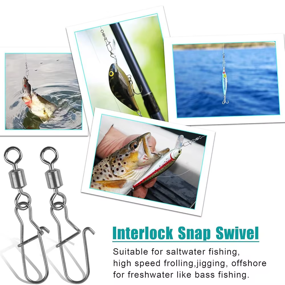 Eslabón giratorio acero inoxidable – Accesorio esencial para pesca - imagen 4