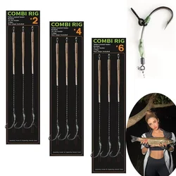 Ronnie Aparejos para pesca de carpa – antidesgarro y anzuelos afilados