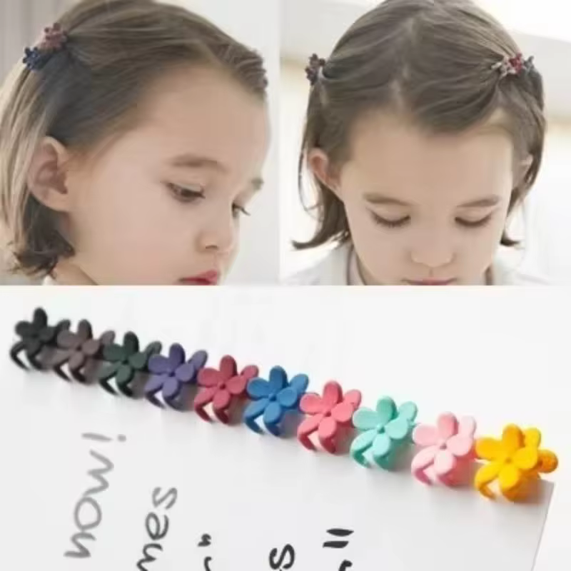 Pinza de pelo para montaje cebado con flor pastel – clip - imagen 5