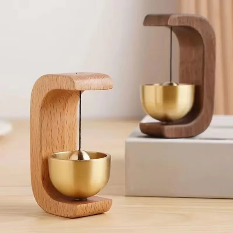 Alarma de pesca inalámbrica estilo japonés madera - imagen 4