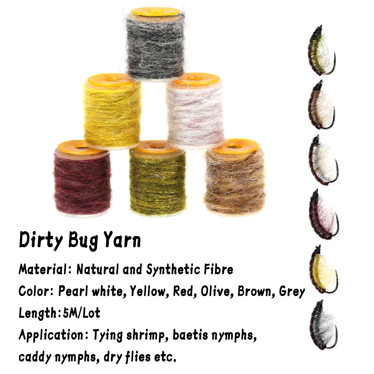 Primer plano de Dirty Bug Yarn
