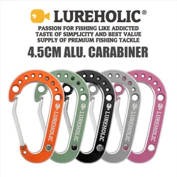 Mosquetón Lureholic Aluminio CNC 4.5 cm para pesca