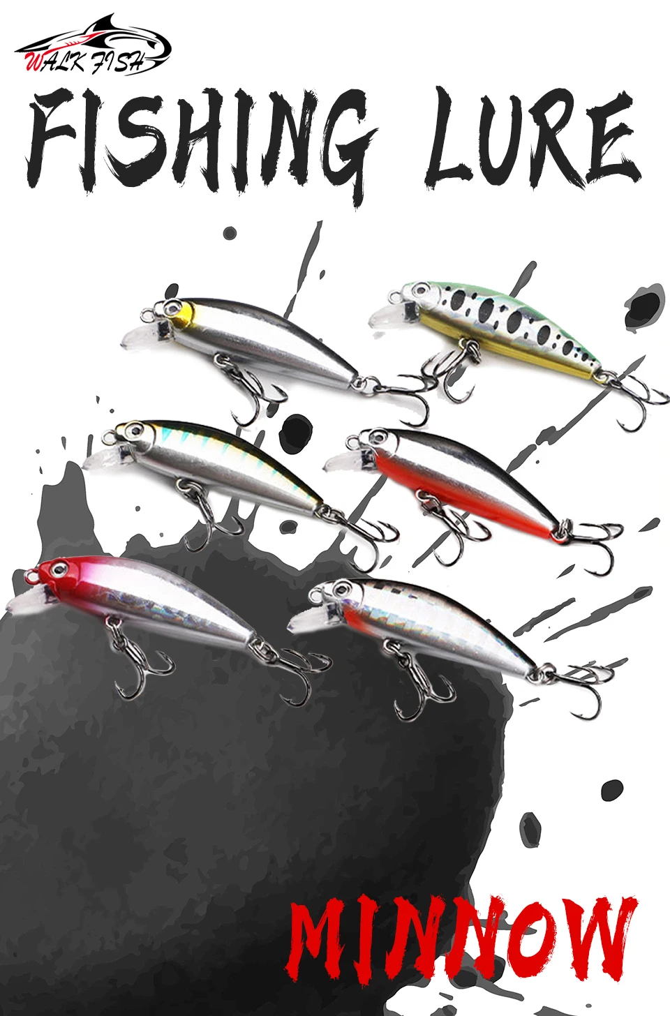Señuelo Minnow WALK FISH en detalle