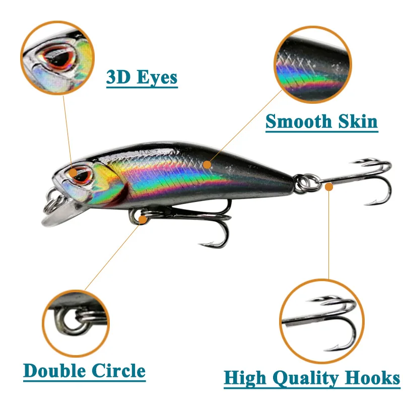 Wobbler miniatura para lubina – 4,5 y 5,5 cm - imagen 4