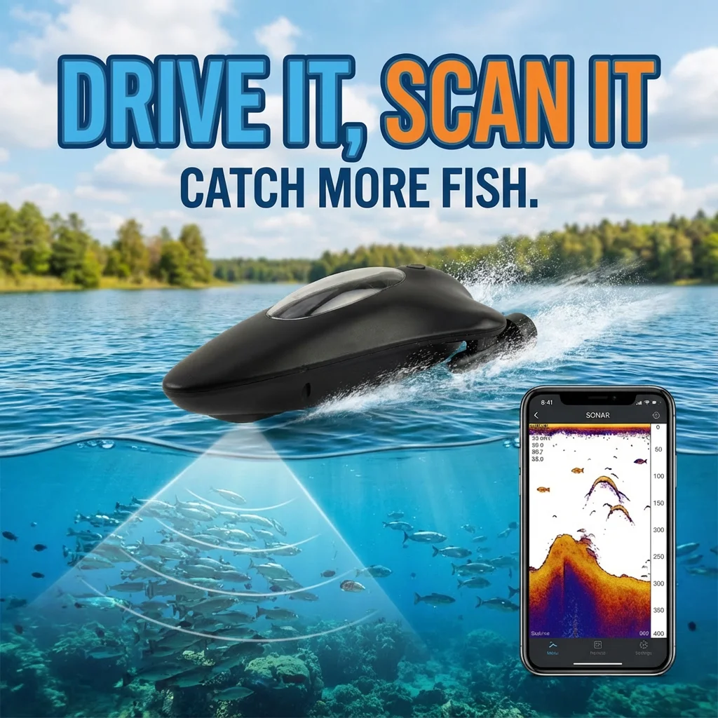 Buscador de peces WiFi con sonda y control remoto para pesca - imagen 2