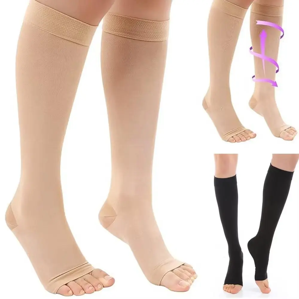 Calcetines de compresión transpirables de nailon y spandex doble presión - imagen 4