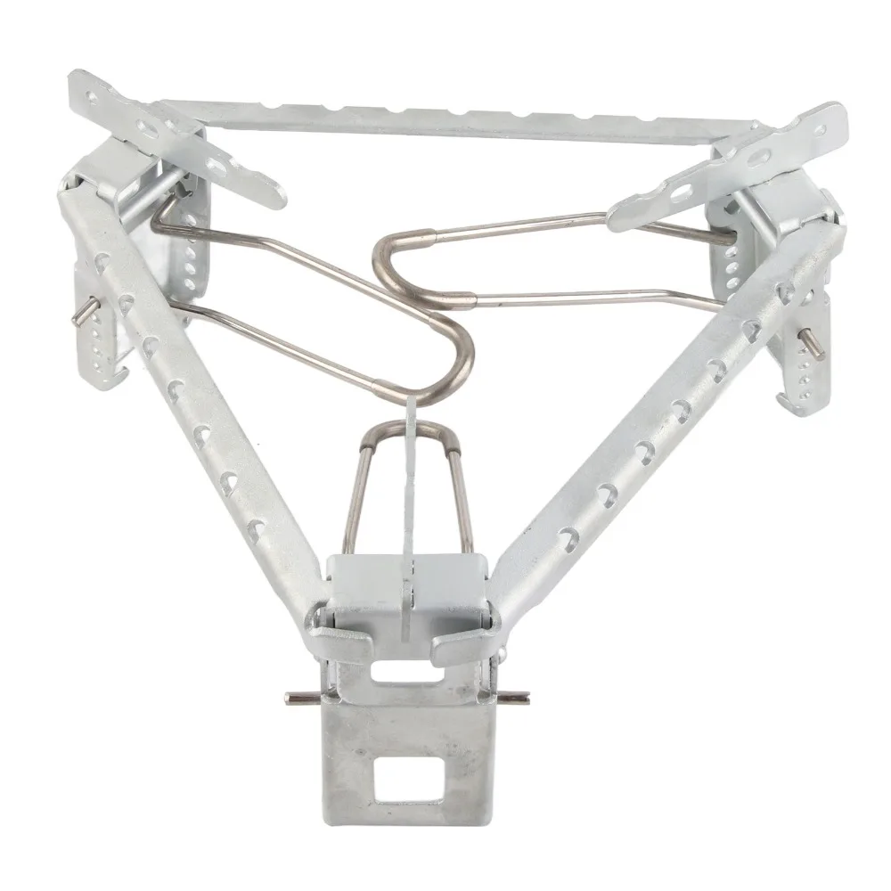 Soporte plegable de acero inoxidable para estufa de gas
