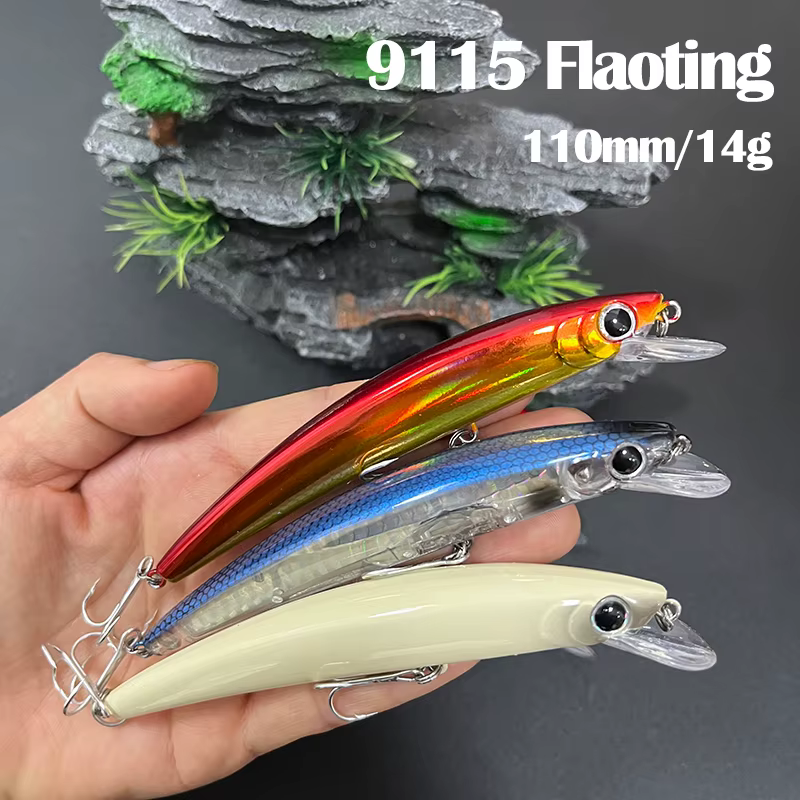 Señuelo Minnow Flotante 3D para Lubina y Trucha - imagen 2