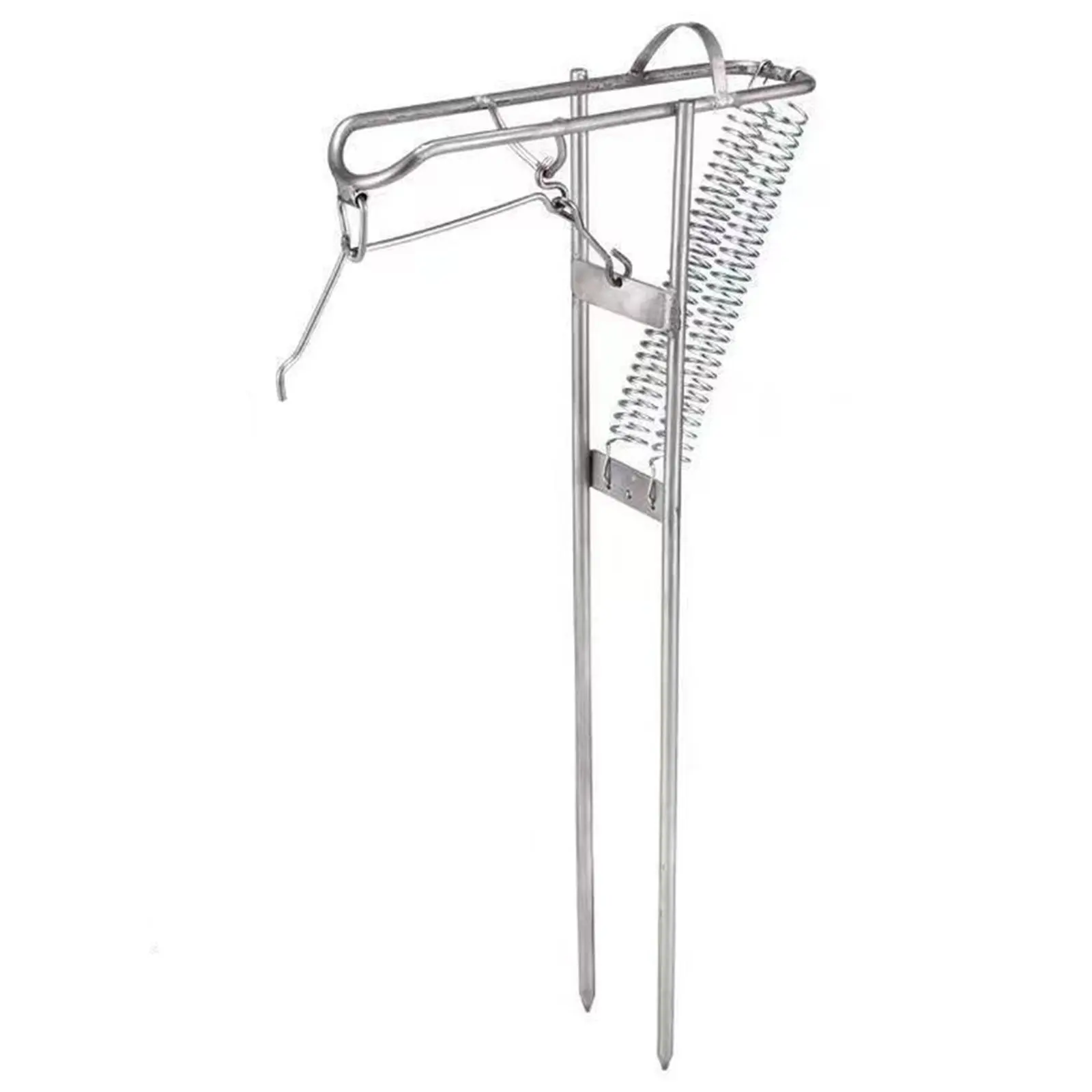 Soporte automático para caña de acero inox 304 con resorte - imagen 2