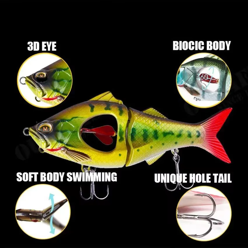 Señuelo híbrido Sinking Swimbait Jerkbait para depredadores