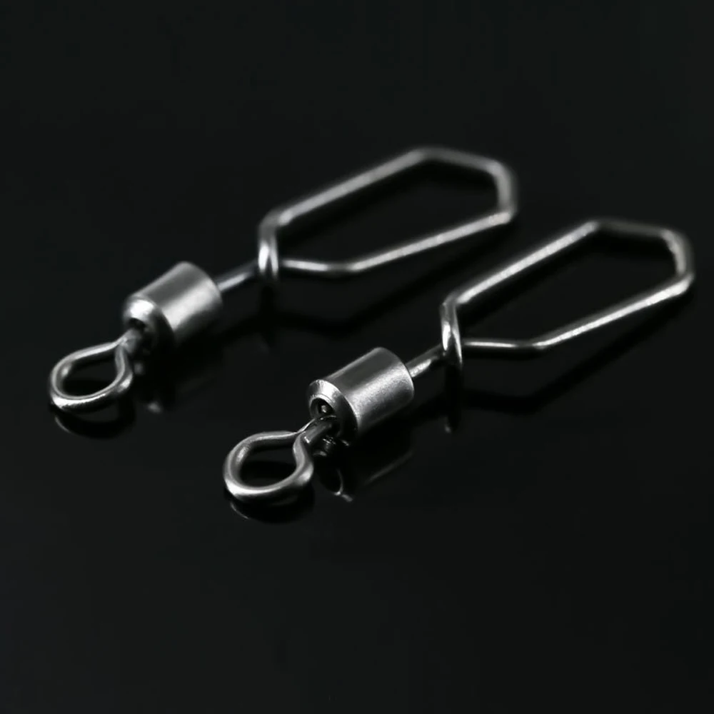 DNDYUJU Barril giratorio pesca - Conector, hebilla rapida, acero - imagen 5