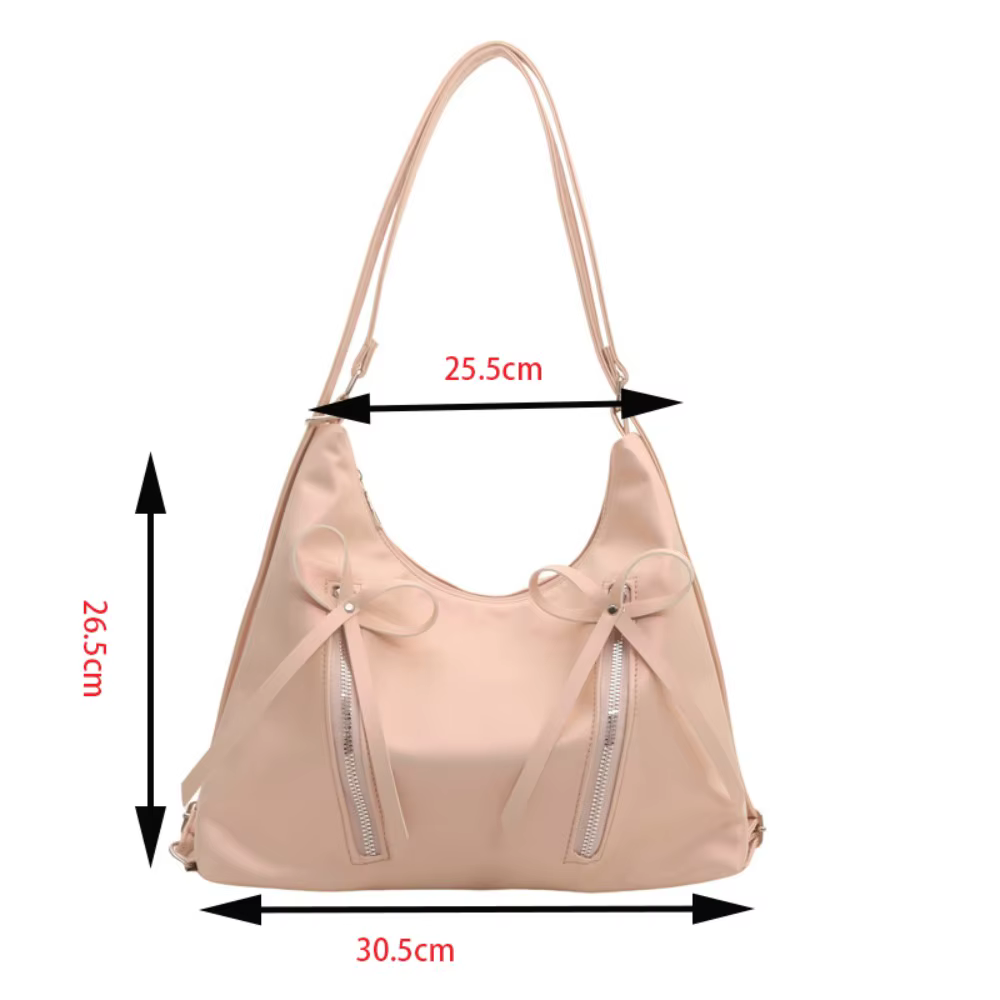 Bolso Tote de Cuero PU con Lazo – Estilo Retro para Mujer - imagen 5