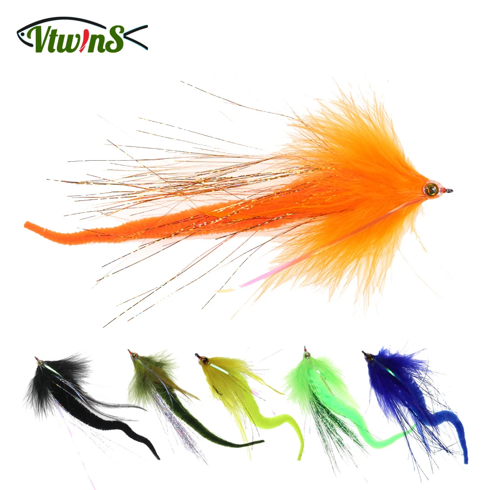 Señuelo streamer mosca de dragón para lubina en agua salada - imagen 3
