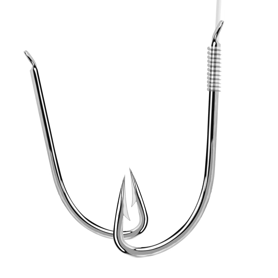 FTK Anzuelos de pesca acero alto carbono afilados estrechos para cebo - imagen 3