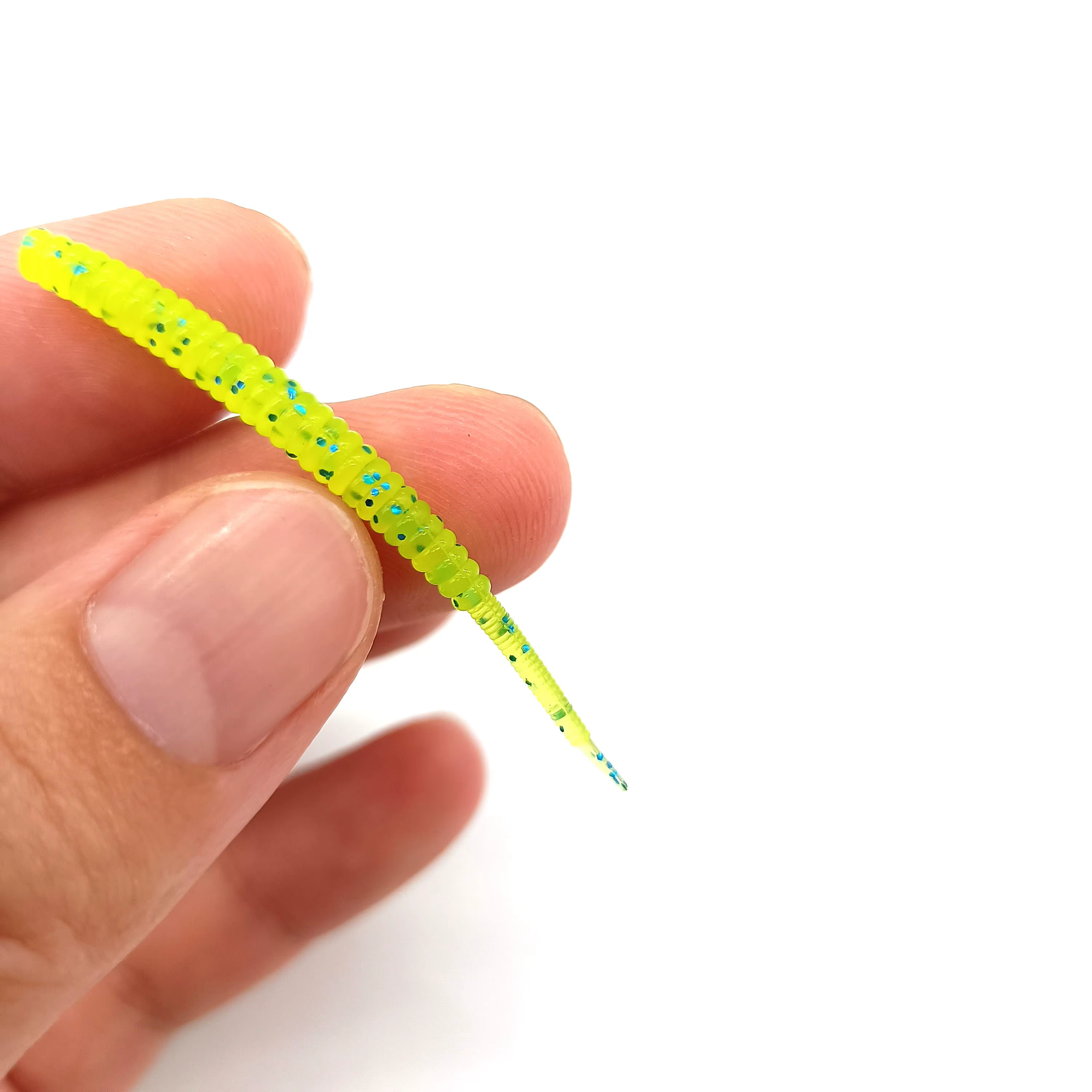 DUODUOYU Señuelo Silicona Mini Cola Aguja – Pesca Spinning y Curricán - imagen 4