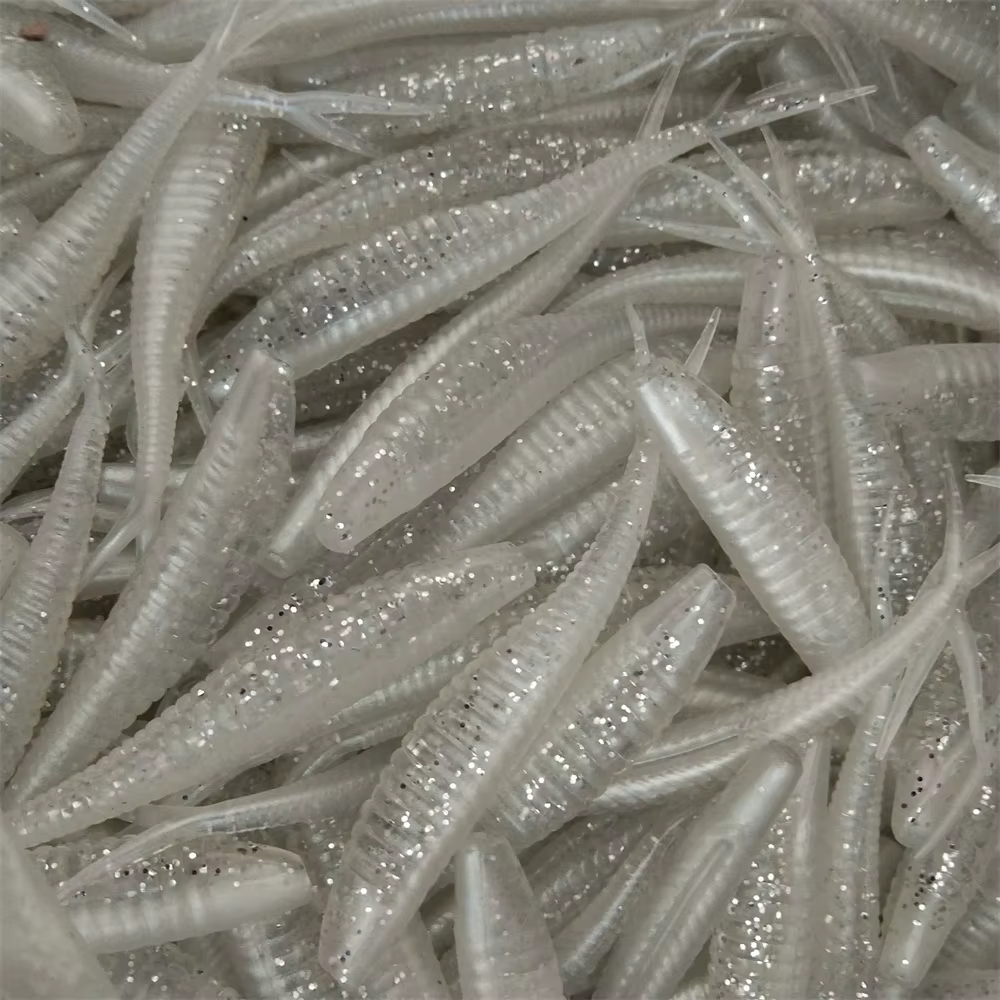 Swolfy Jerk Minnow – Señuelo blando de cola dividida para lubina - imagen 2