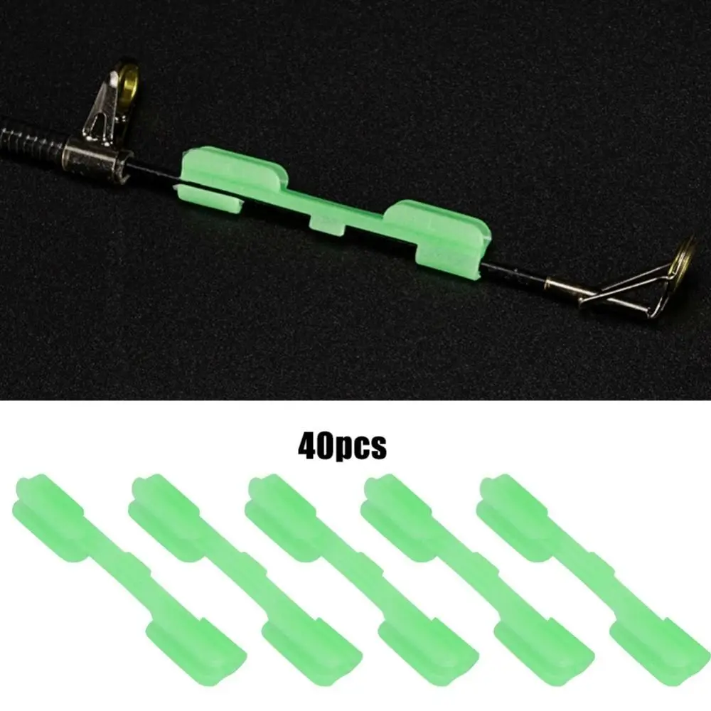 Detalle del clip fluorescente de ABS en color verde