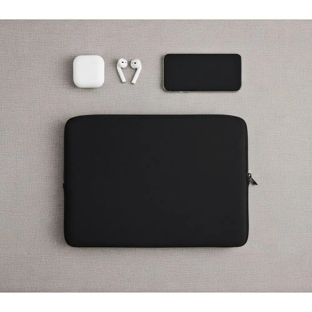 Funda para portátil 13" acolchada con cremallera y protección