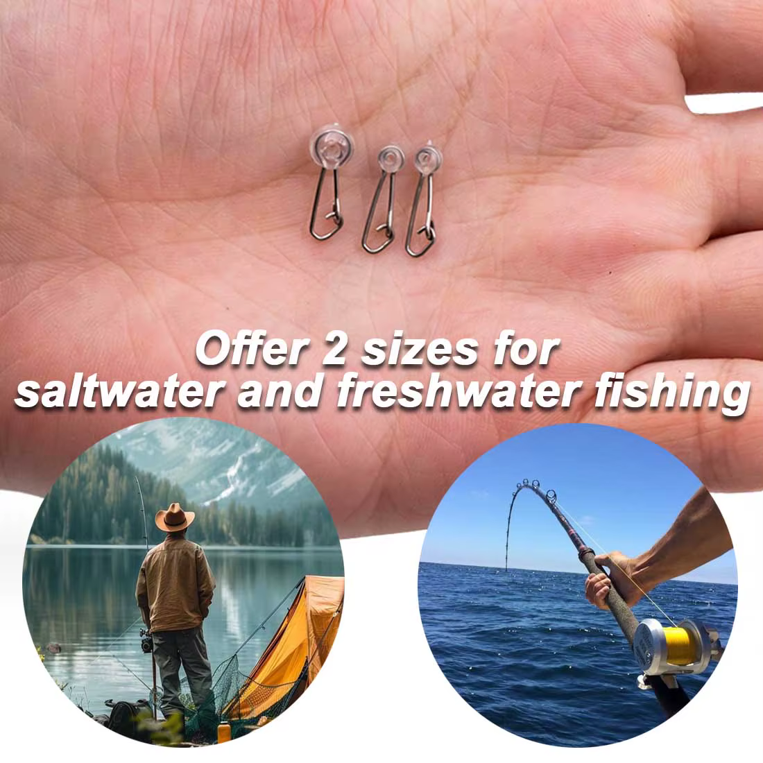 Snap Deslizante Duo Lock FishTrip – Para Pesca de Surf - imagen 5
