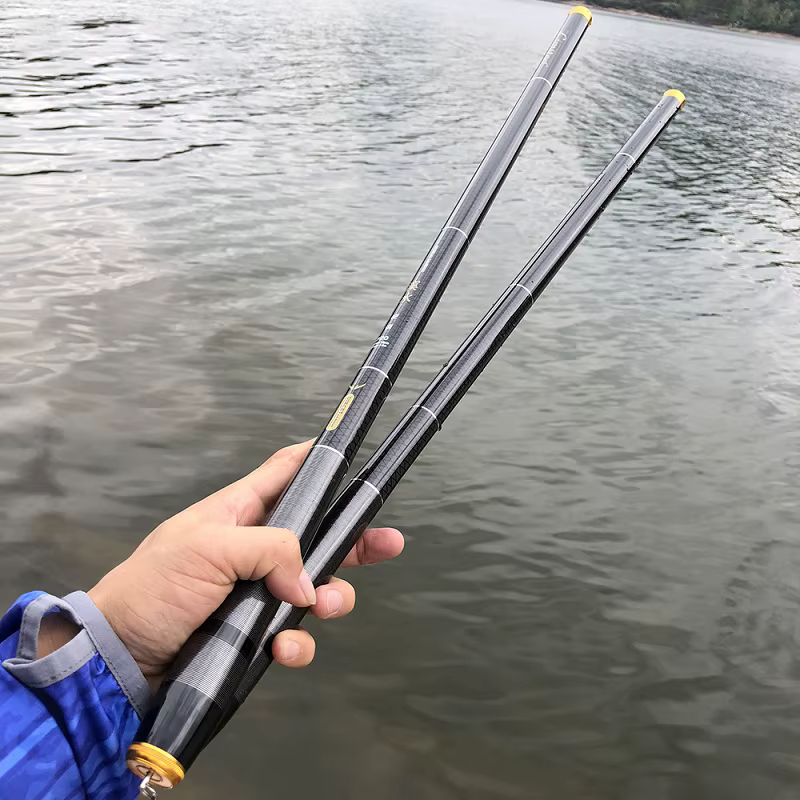 Caña feeder telescópica de carbono para pesca carpa viaje - imagen 3