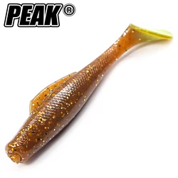 PEAK Shad Señuelo Flotante Silicona Doble Color Cola T