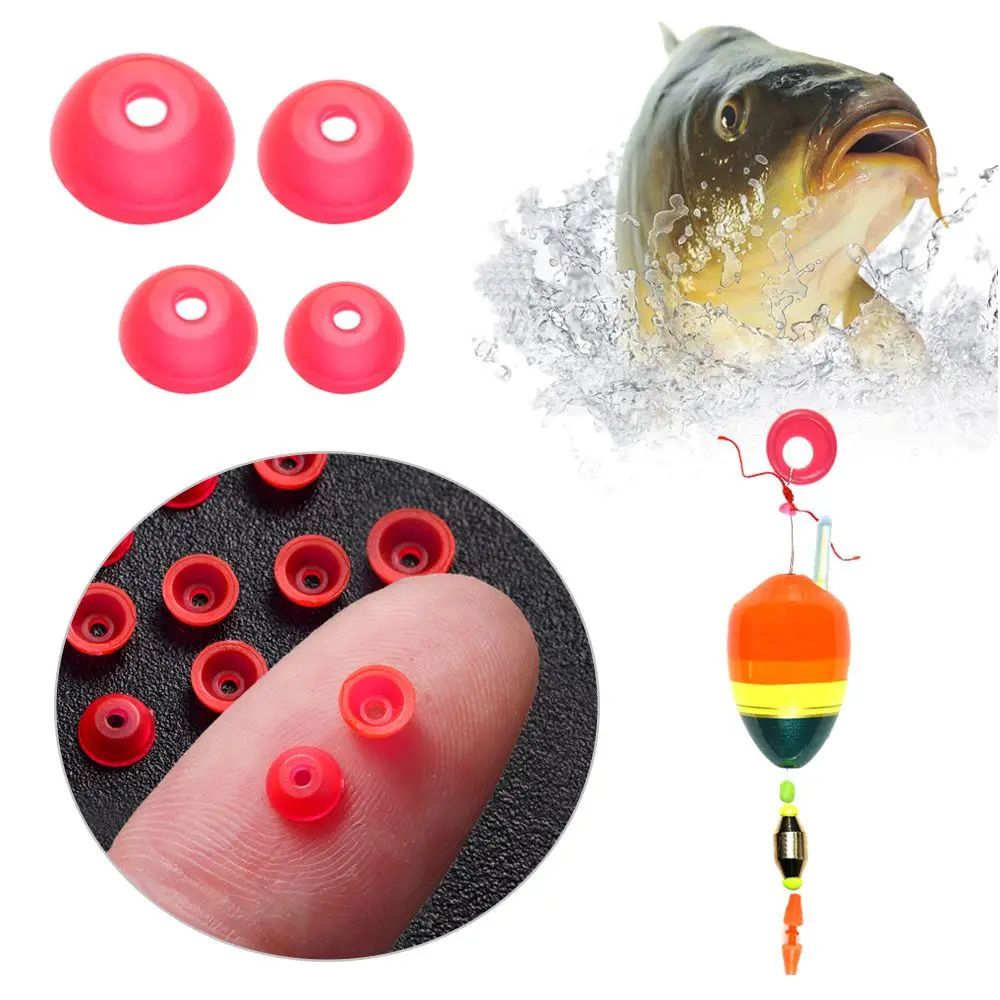 Tapones de cuentas brillantes semicirculares para montaje de cebos - imagen 5