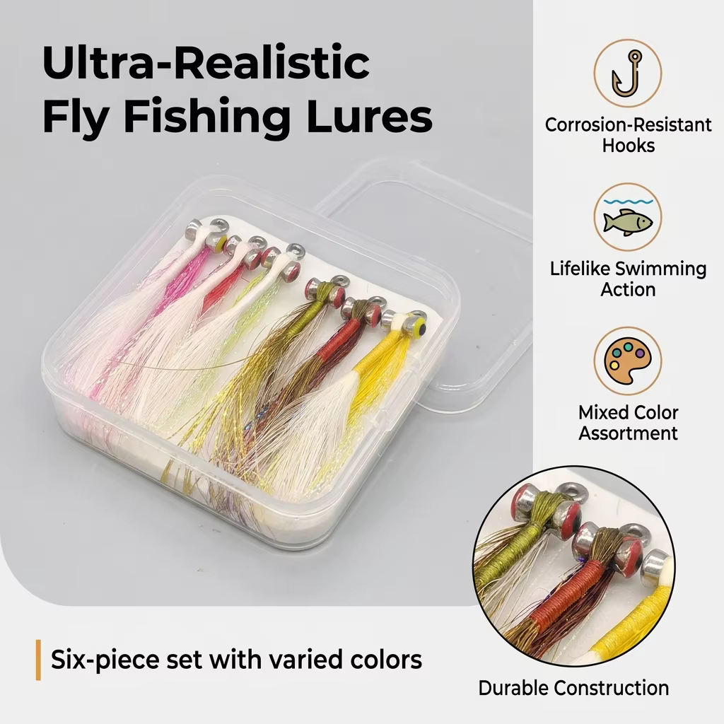 Señuelos Mosca Clouser Minnow para agua dulce y salada - imagen 4