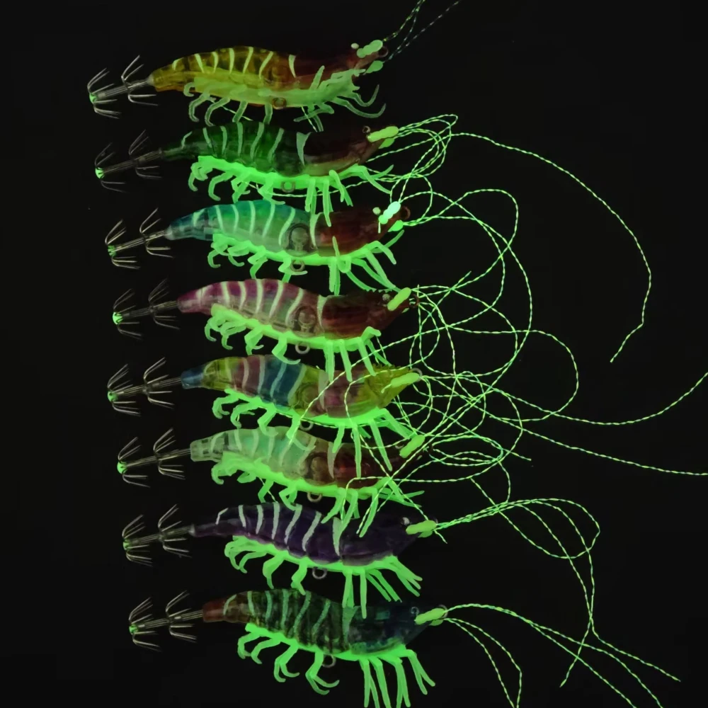 Señuelos para Calamar Egi luminosos – Tubos transparentes con anzuelo - imagen 3