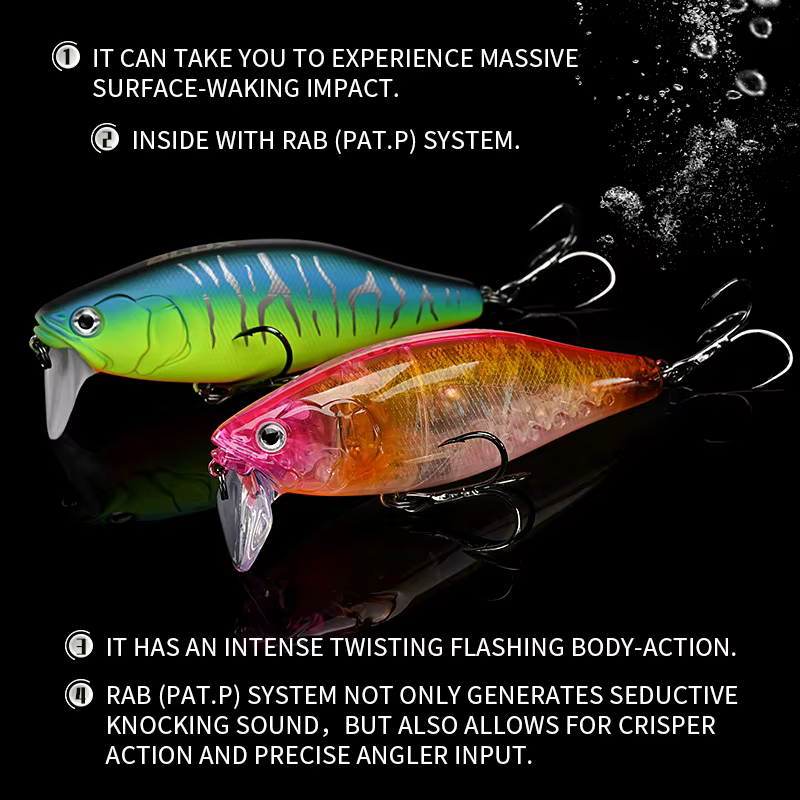 Blux Gian 105F – Señuelo Minnow de Superficie para lucio agresivo - imagen 4
