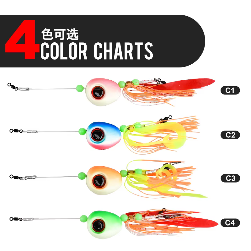 TEASER J145 jig metálico con luz para pesca vertical en mar - imagen 4