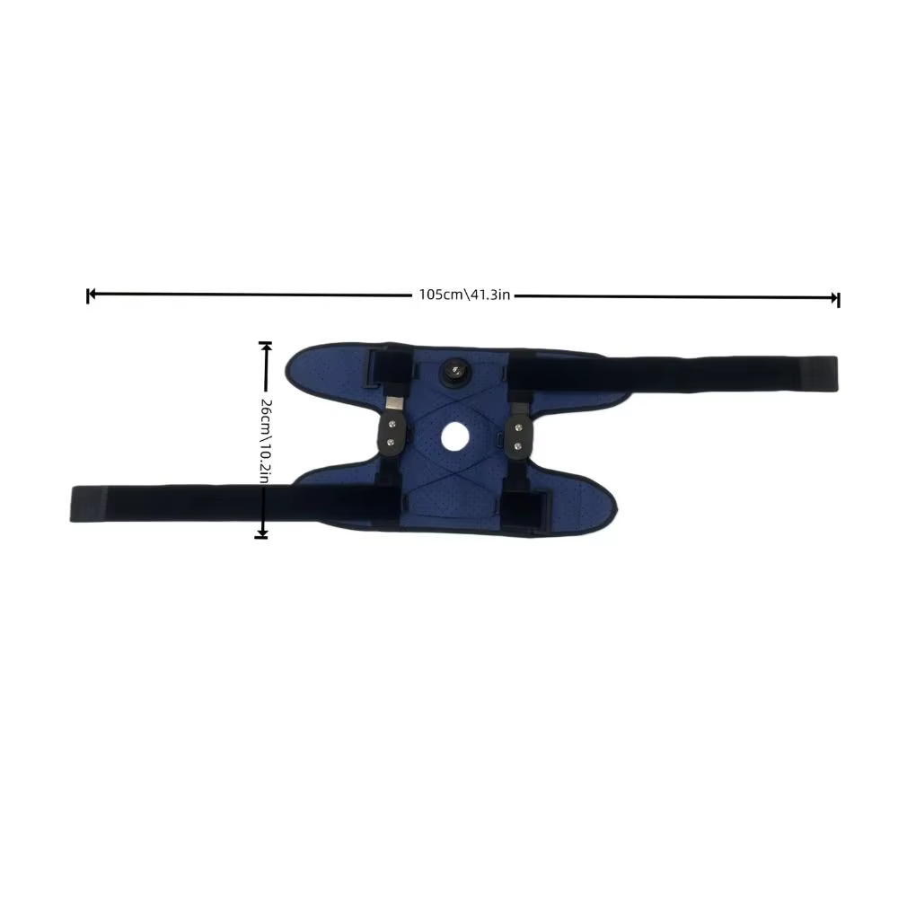 Rodillera deportiva elástica ajustable con protección de espinilla - imagen 4