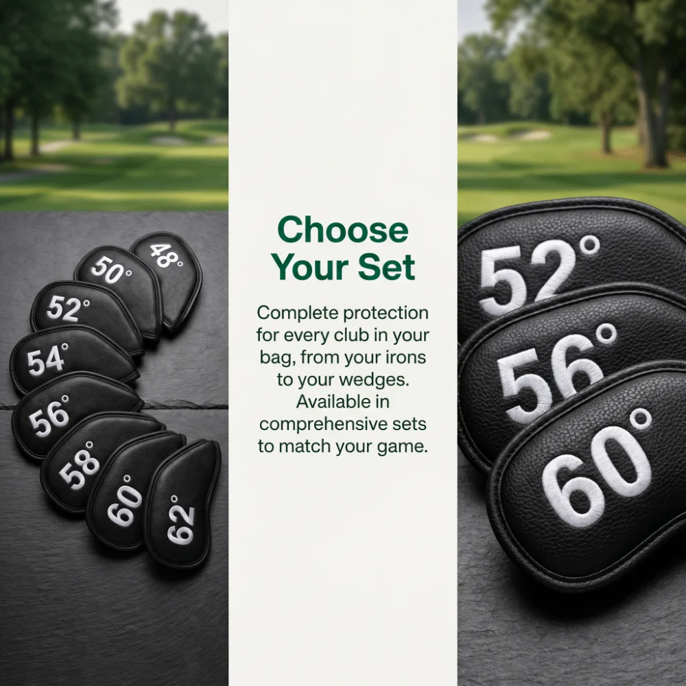 Funda para palo de golf wedge PU piel lychee con forro suave - imagen 2