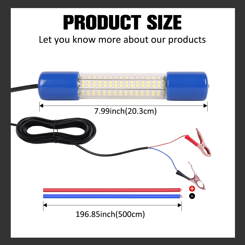 Luz subacuática LED para pesca nocturna impermeable para señuelos - imagen 2