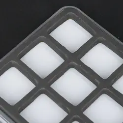Caja para Pesca con Mosca: tapa transparente y almohadilla magnética