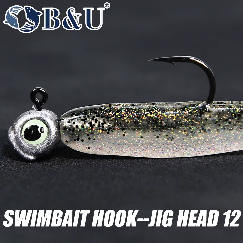 BU Jig Head con ojos luminosos para gusano - alta resistencia - imagen 5