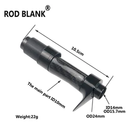 Blank de caña spinning casting 3K carbono con asiento y empuñadura