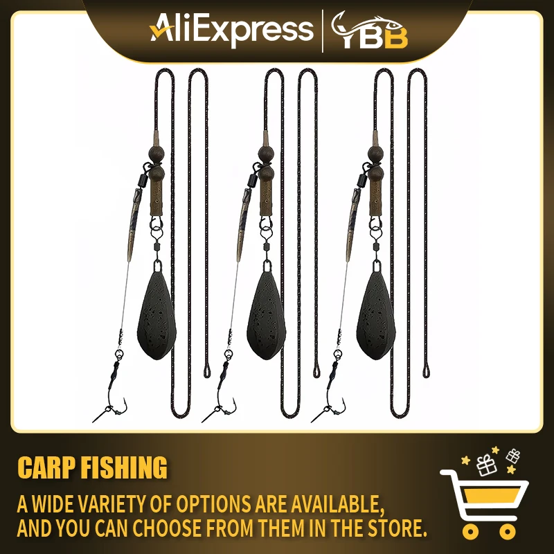 Set de pesca tipo hair rig con elementos pre-montados