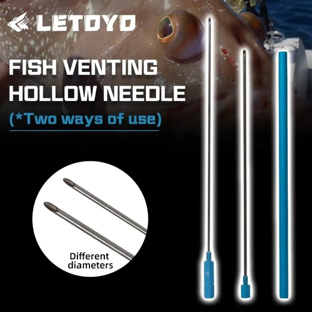 Herramienta de aguja hueca con ventilación de aluminio para pesca - imagen 4