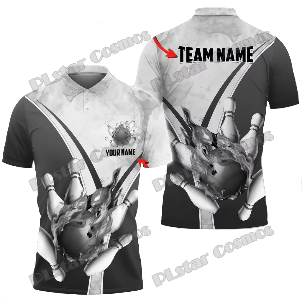 Polo Flamame pesca con estampado 3D de bolos personalizable - imagen 5