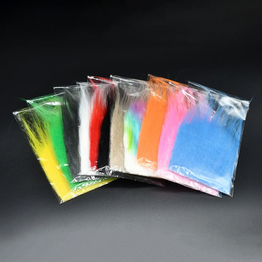 MNFT Fibras largas atado moscas – Piel artesanal 11 colores - imagen 5