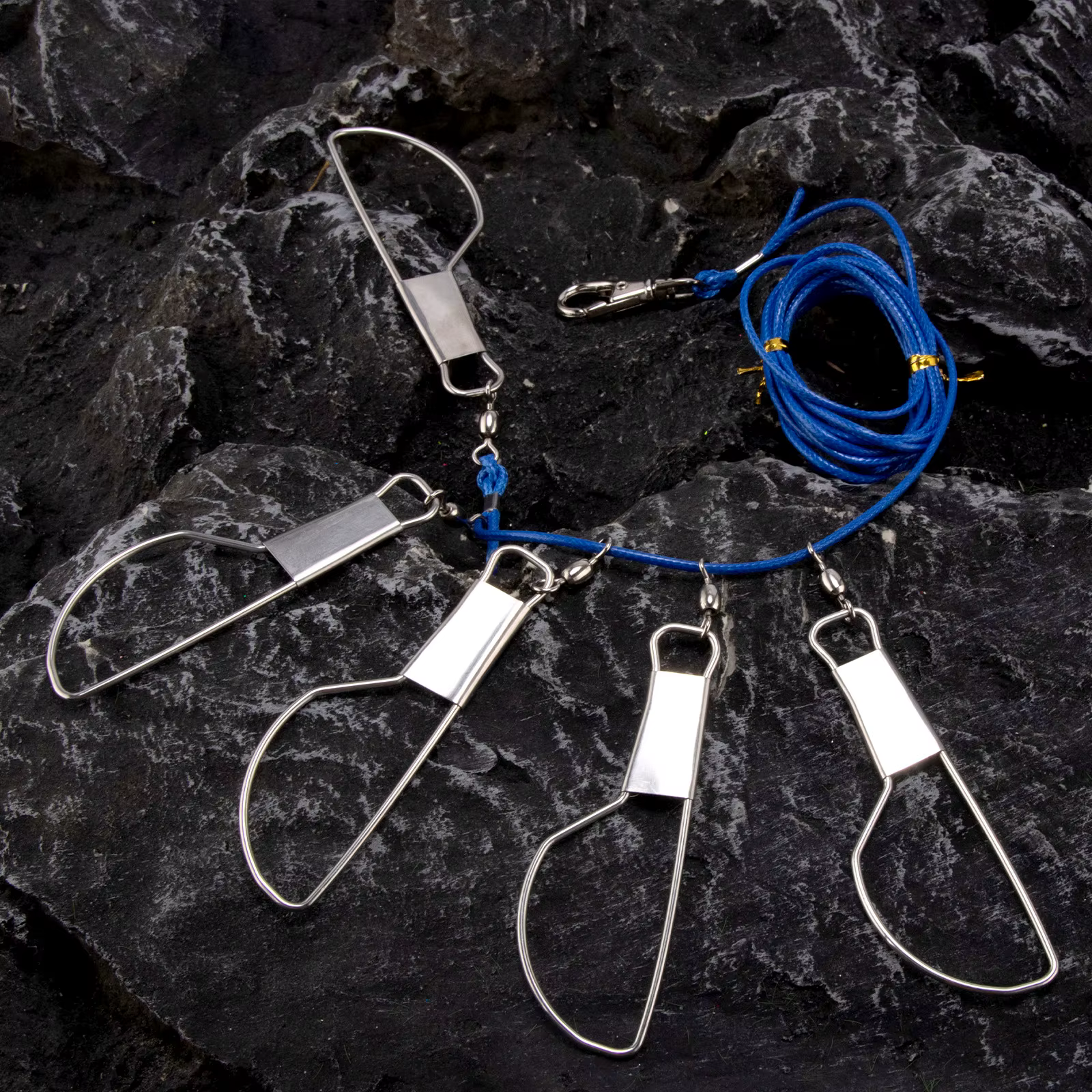 Cadena para Peces con Mosquetones de Acero Inoxidable - imagen 2