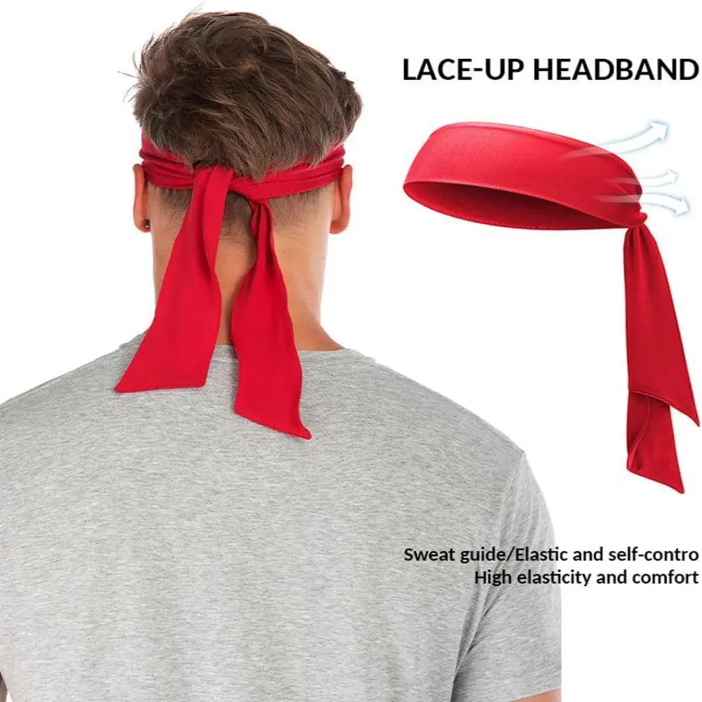 Diademas deportivas secado rápido elásticas anchas para correr - imagen 5