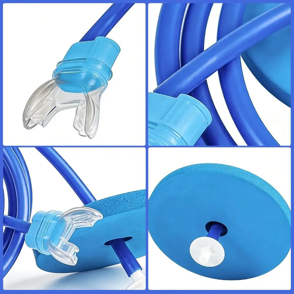Tubo de snorkel de silicona en uso