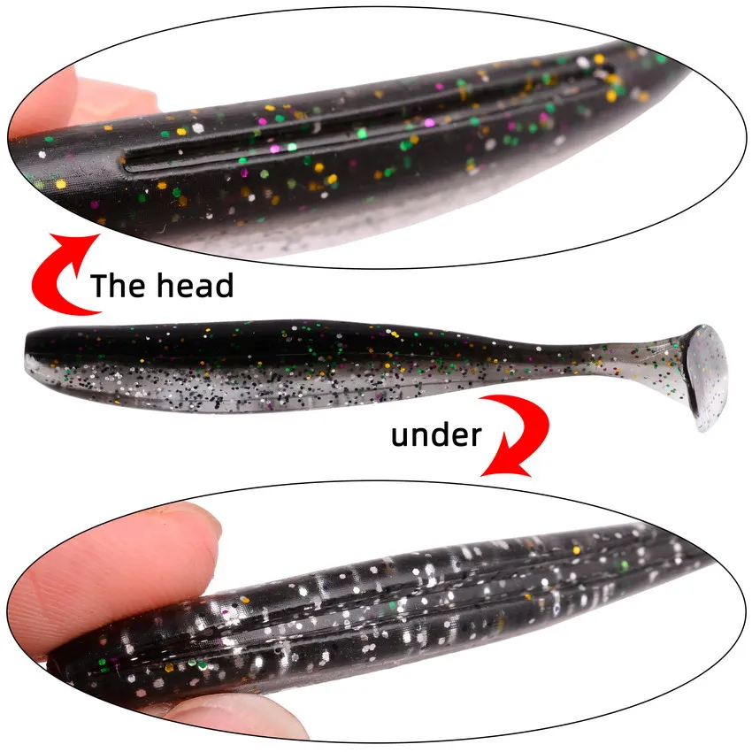 Cebo suave de silicona Proleurre Shad Swimbait para lubina y lucio - imagen 4