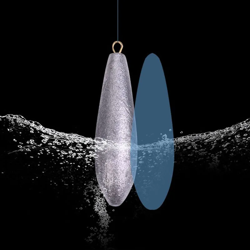 Plomos de anilla en forma de hoja de sauce para pesca de señuelos - imagen 5