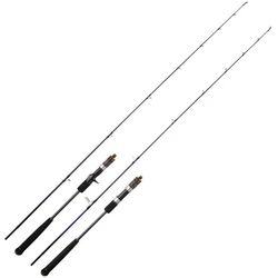 Caña de jigging lento carbono sólido guías Fuji MH para barco macarela