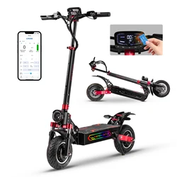 BOYUEDA Patinete eléctrico de doble motor con NFC y control por app