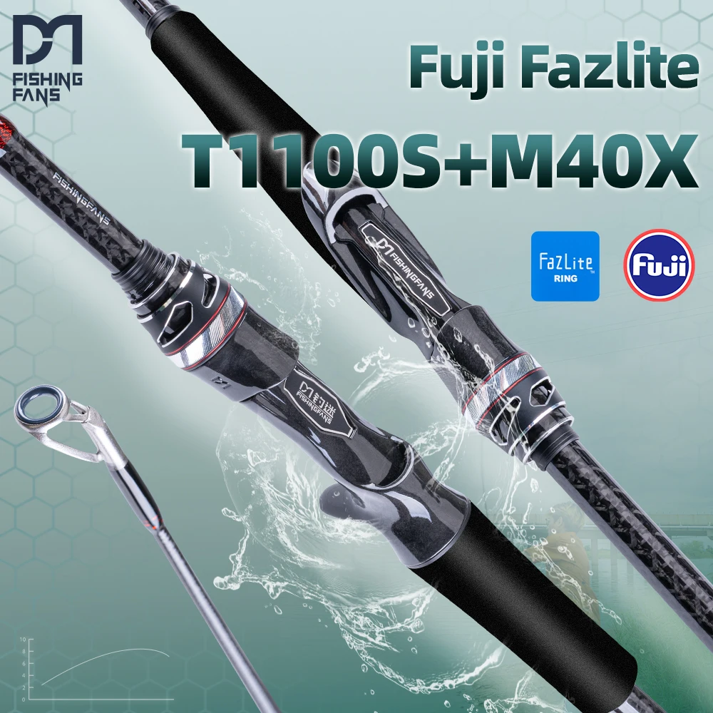 Caña de spinning FISHINGFANS RANCY T1100S carbono FUJI Fazlite larga